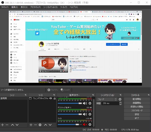 Discordでobsを連携させ画面共有する方法 音が出ない時の対処法も しふぁチャンネルのゲーム実況ブログ